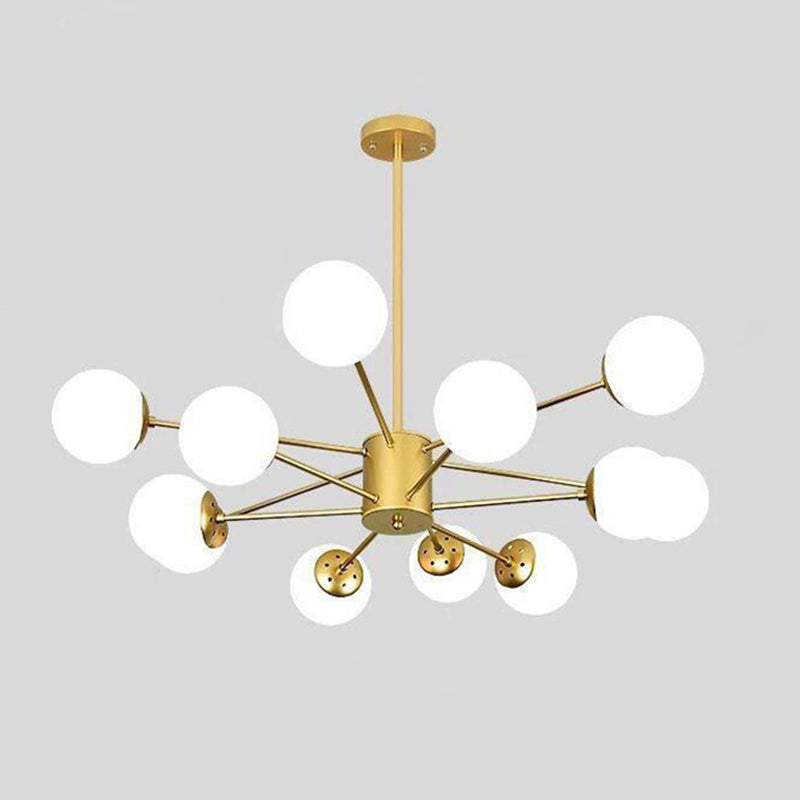 Glass Global Multi Pendant Light Contemporary Style Chandelier Lighting Fixture for Living Room