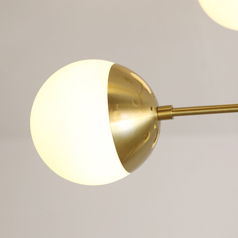 Living Room Chandelier Pendant Light Modern Chandelier Light Fixture with Starburst Glass Shade