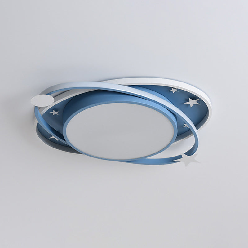 Cartoon Planet Lampada da incasso a soffitto per montaggio a soffitto in acrilico per bambini