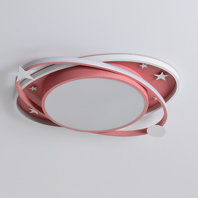 Cartoon Planet Lampada da incasso a soffitto per montaggio a soffitto in acrilico per bambini