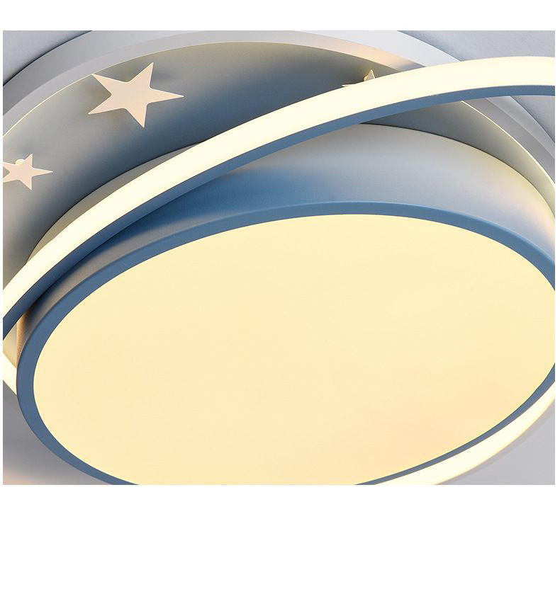 Dessin animé planète encastré plafonnier acrylique chambre d'enfant LED plafonnier