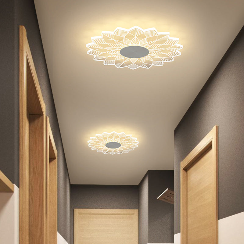 Ultrathin Acrilico Flush Mount Light Minimalista LED Clear Flushmount per Hallway