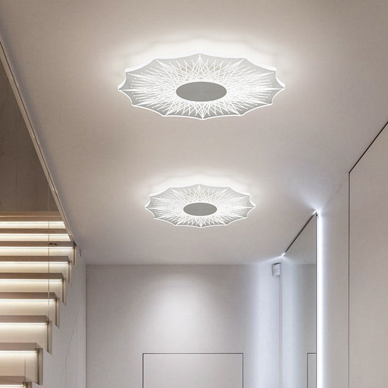 Ultrathin Acrilico Flush Mount Light Minimalista LED Clear Flushmount per Hallway