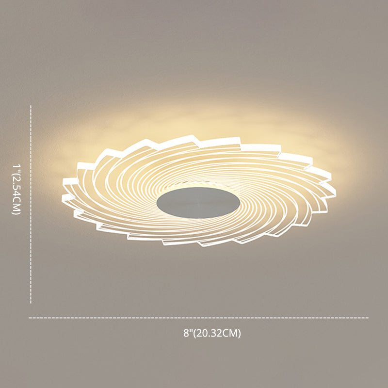 Ultrathin Acrilico Flush Mount Light Minimalista LED Clear Flushmount per Hallway
