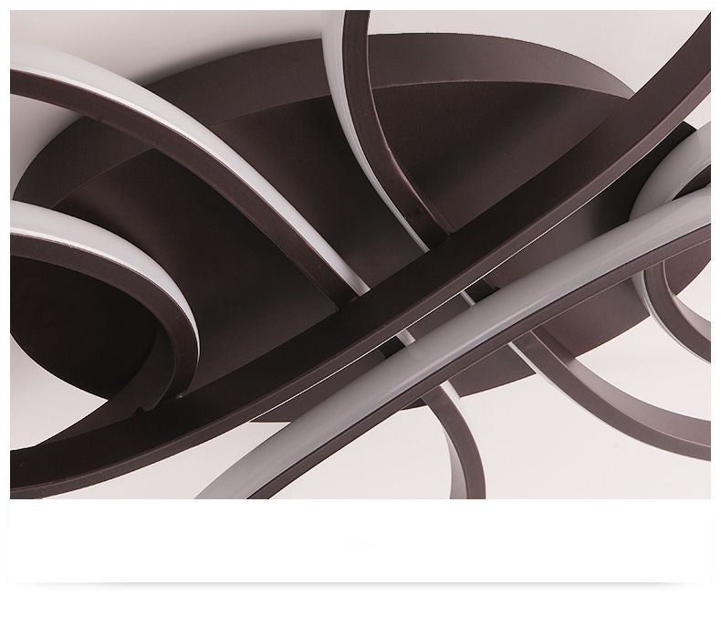 Lumière montée sur le ruban à lampe à chasse à lame à floraison simpliste LED semi-fluste plafond plafond Light