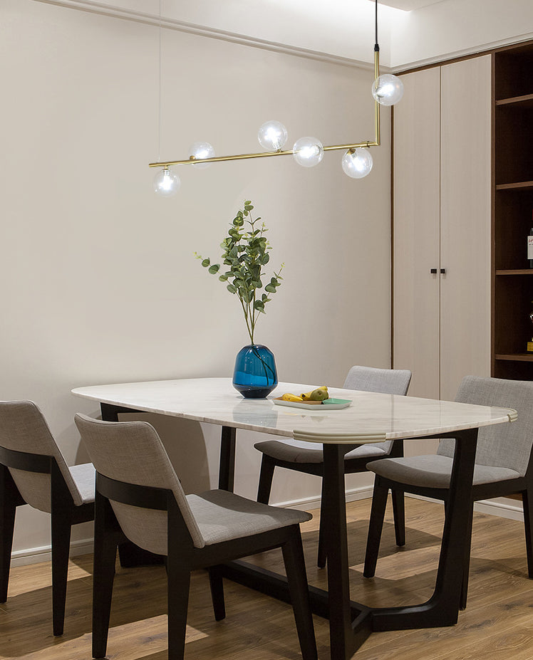 Globe Dinning Room Island Pendant Light Glass Minimalist Island Lighting Island Lighting
