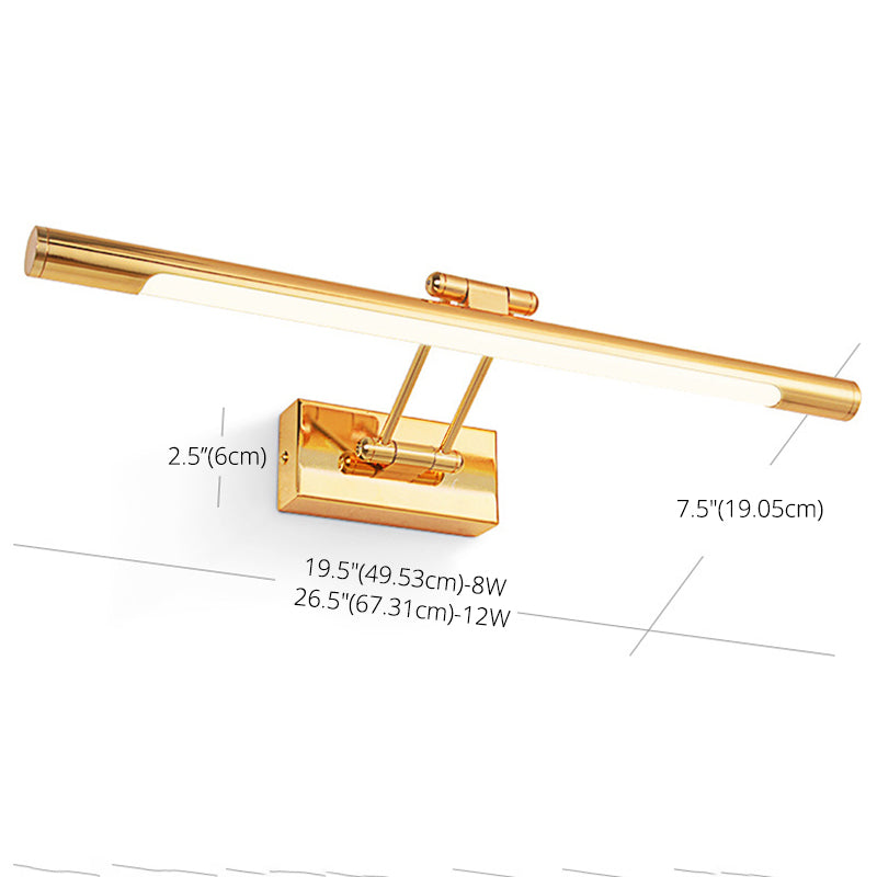 Luce di vanità lineare armato di lusso chiaro Lampada vanità vanità singola