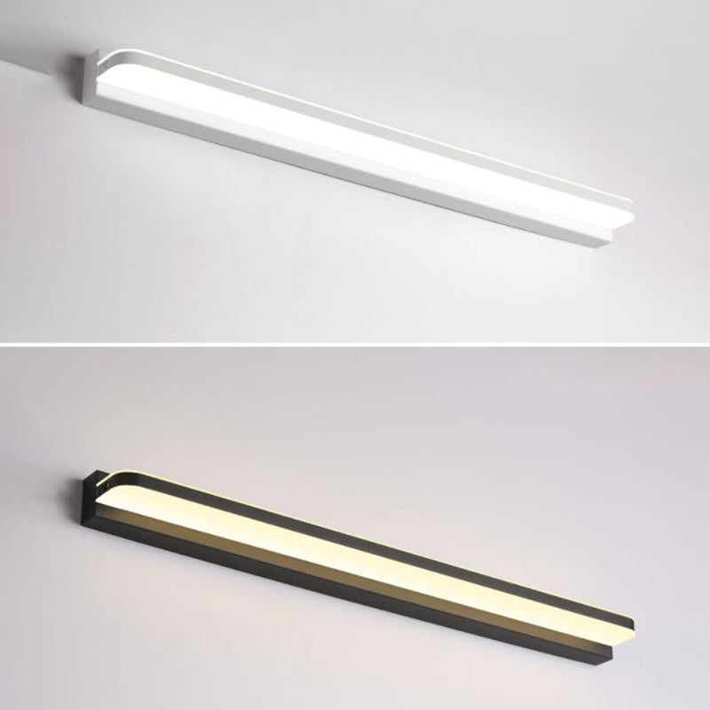 Ultradunne ijdelheid wandlampen moderne minimalistische stijl roestvrijstalen enkele ijdelheid lamp