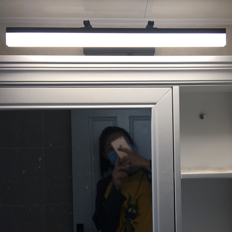 Armed LED Vanity Lamp Modern Minimalist Style Metal Single Vanity Light