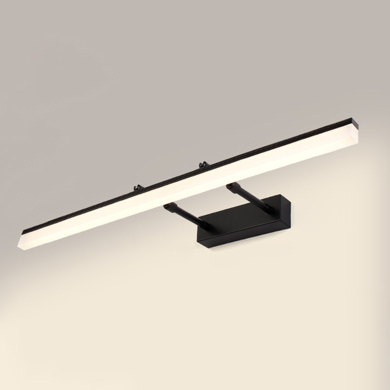 Armed LED Vanity Lamp Modern Minimalist Style Metal Single Vanity Light