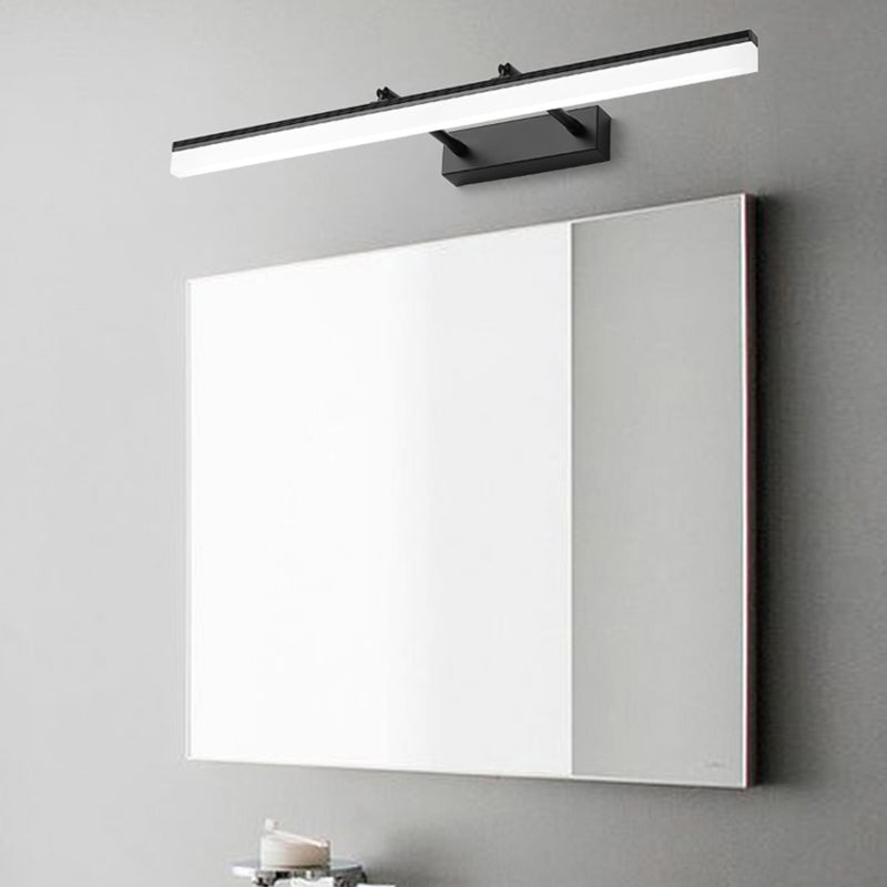 Armed LED Vanity Lamp Modern Minimalist Style Metal Single Vanity Light