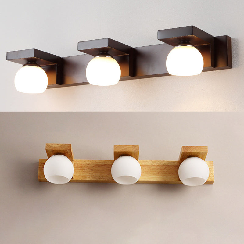 Cubic Vanity Light Modern Minimalist Style Wood Vanity Lamp