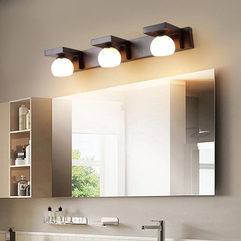 Cubic Vanity Light Modern Minimalist Style Wood Vanity Lamp