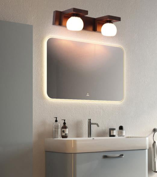 Cubic Vanity Light Modern Minimalist Style Wood Vanity Lamp