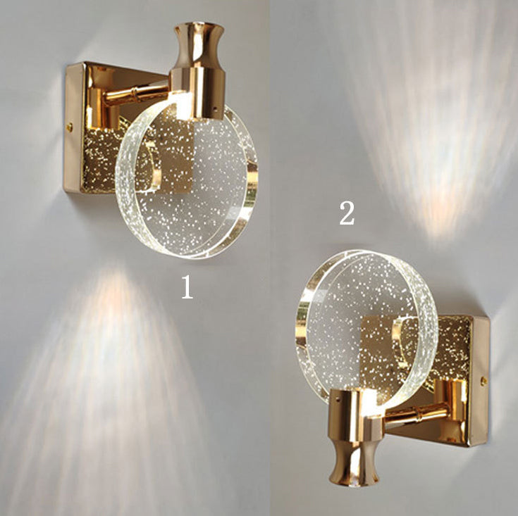 Noordse lichte extravagante stijl gewapende ijdelheid SCONCE Lights Crystal Single Vanity Lamp