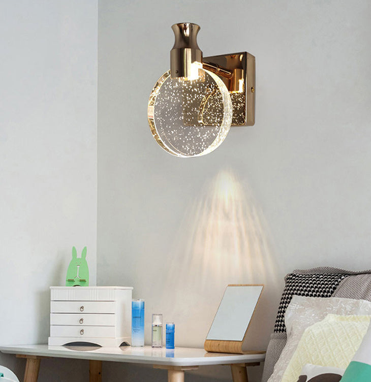 Noordse lichte extravagante stijl gewapende ijdelheid SCONCE Lights Crystal Single Vanity Lamp
