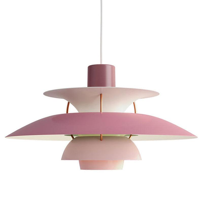 1 Light Tier Pendant Designer Nordic Style Aluminum Ceiling Pendant Light with Hanging Cord for Bedroom