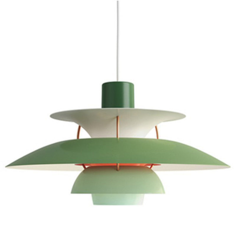 1 Light Tier Pendant Designer Nordic Style Aluminum Ceiling Pendant Light with Hanging Cord for Bedroom