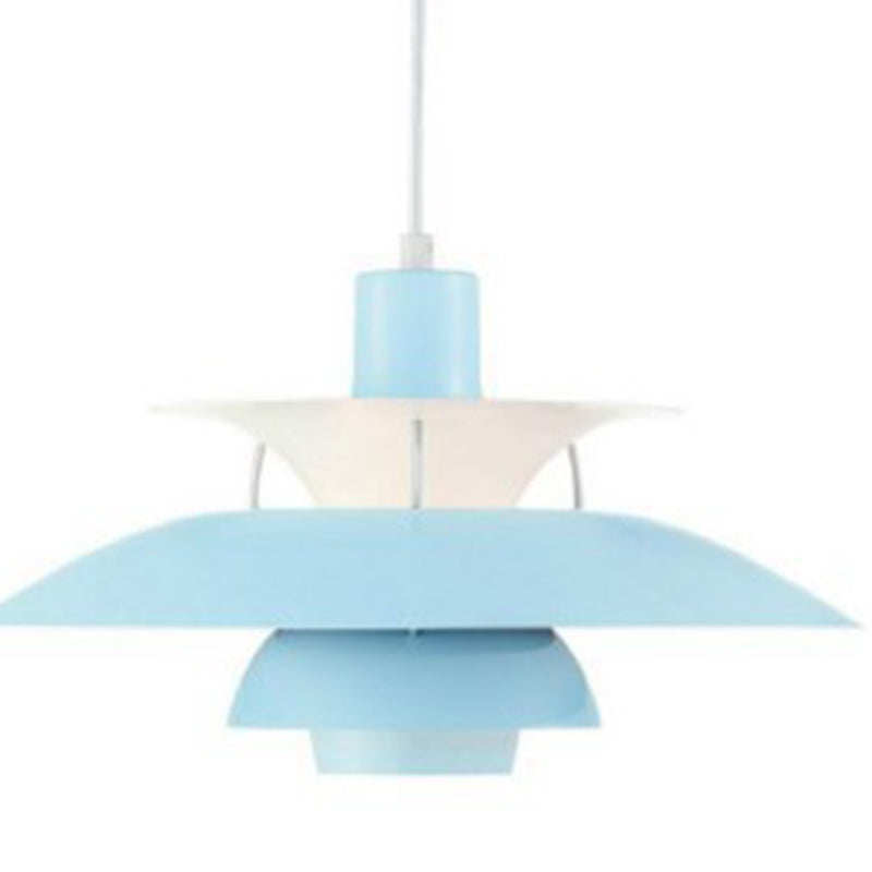 1 Light Tier Pendant Designer Nordic Style Aluminum Ceiling Pendant Light with Hanging Cord for Bedroom
