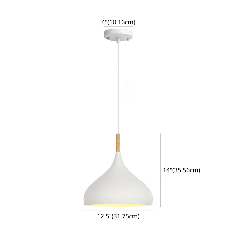 1 lumière en larme de larme suspendue