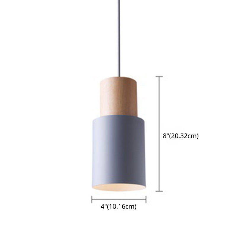 1 Cylindre lumineux Lights Hanging Lighttures Nordic Style Light For Restaurant
