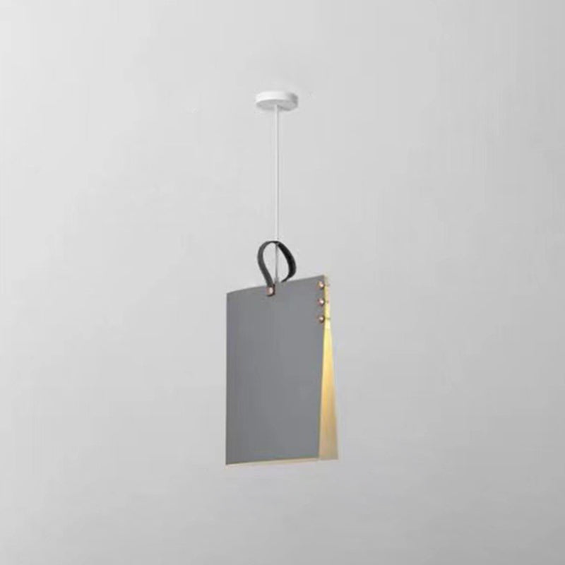 Book Shape Hanging Pendant Light Macaron Fabric Pendant Light Fixtures for Library