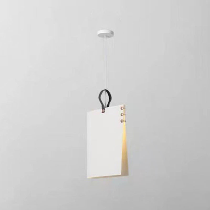 Book Shape Hanging Pendant Light Macaron Fabric Pendant Light Fixtures for Library