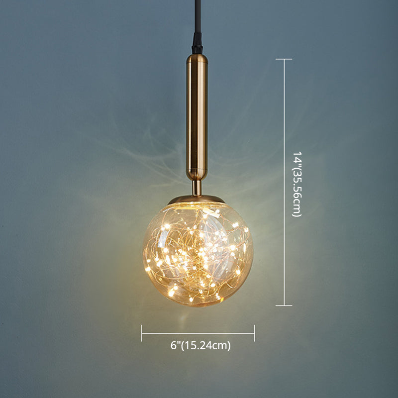 Lampada a sospensione a pendente stellare in stile Nordic Glass LED LAMPAGGIO LAMPAGGIO IN GOLD