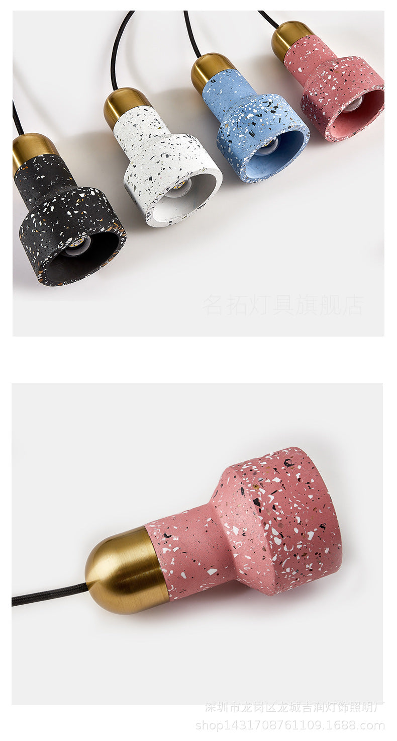 Swag Suspension Pendant Light Contemporary Style Stone Pendant Lighting Fixture