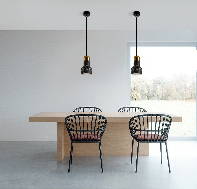 Swag Suspension Pendant Light Contemporary Style Stone Pendant Lighting Fixture