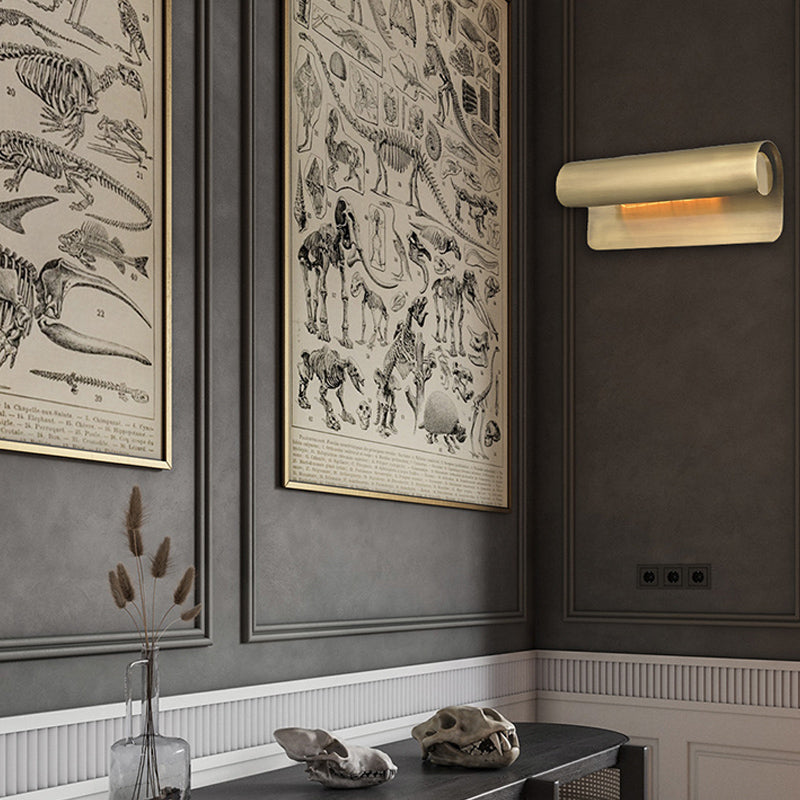 10 "/19,5" de largeur métallique en laiton de monture en laiton courbe 1/2 tampon Colonial Ponce Lightture pour la chambre