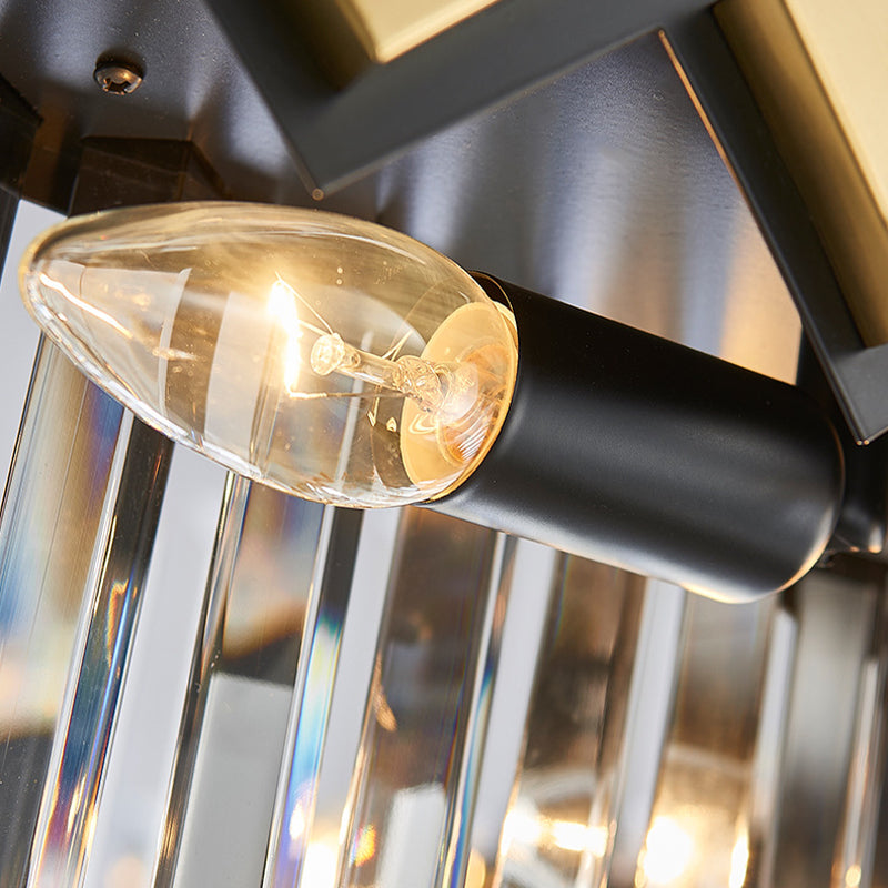 Goldener runder Mesh Kronleuchter zeitgenössischer 12-Licht-Klarkristalldecke Anhänger Licht