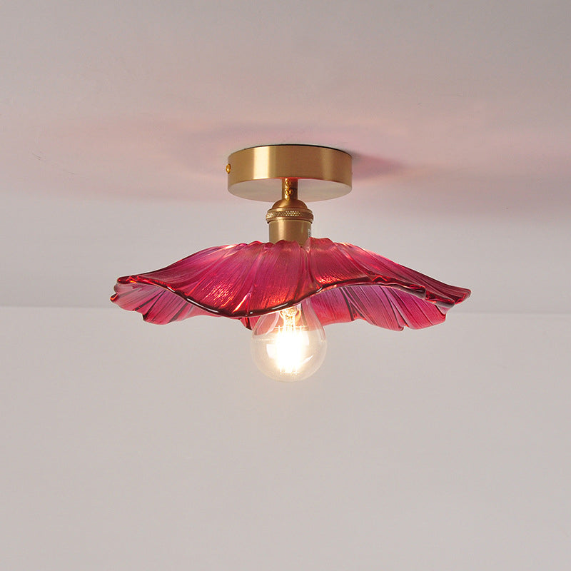 Mit überbrochener kantigem Semi -Flush -Halterungsleuchten herkömmliche Glasdeckleuchte für den Flur