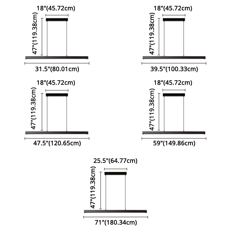 Estilo minimalista moderno Flexión de iluminación de aleación de aluminio LED Light Light Light Light