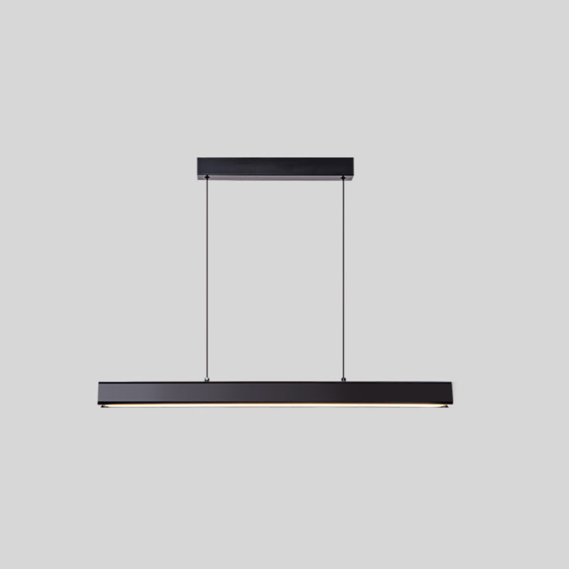 Style minimaliste moderne Long Strip LED Island Light Light Aluminium ALLIAGE ALLIMME ÉCLAIRAGE POUR LE SOIR
