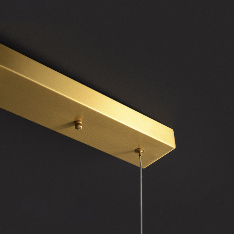 39.5 pulgadas de largo longitud completa de la isla de cobre acrílico Simplicidad Simplicidad Flexión de iluminación de estilo para comedor