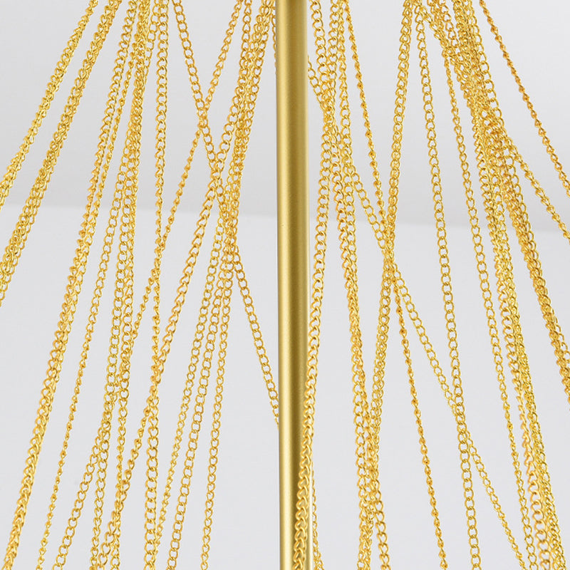 Lampada lampadina in stile moderno a 3 luci con 37 sfere di deco di vetro bianchi lampada in metallo Apparecchio di illuminazione per il soggiorno per soggiorno