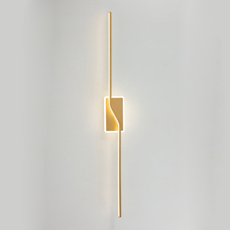 Noordse LED -muurlamp Minimalistische wandbalk Minimalistische wandbalk in gouden afwerking