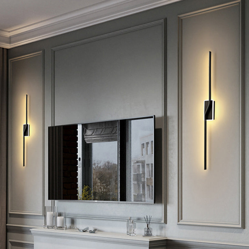 Noordse LED -muurlamp Minimalistische wandbalk Minimalistische wandbalk in gouden afwerking