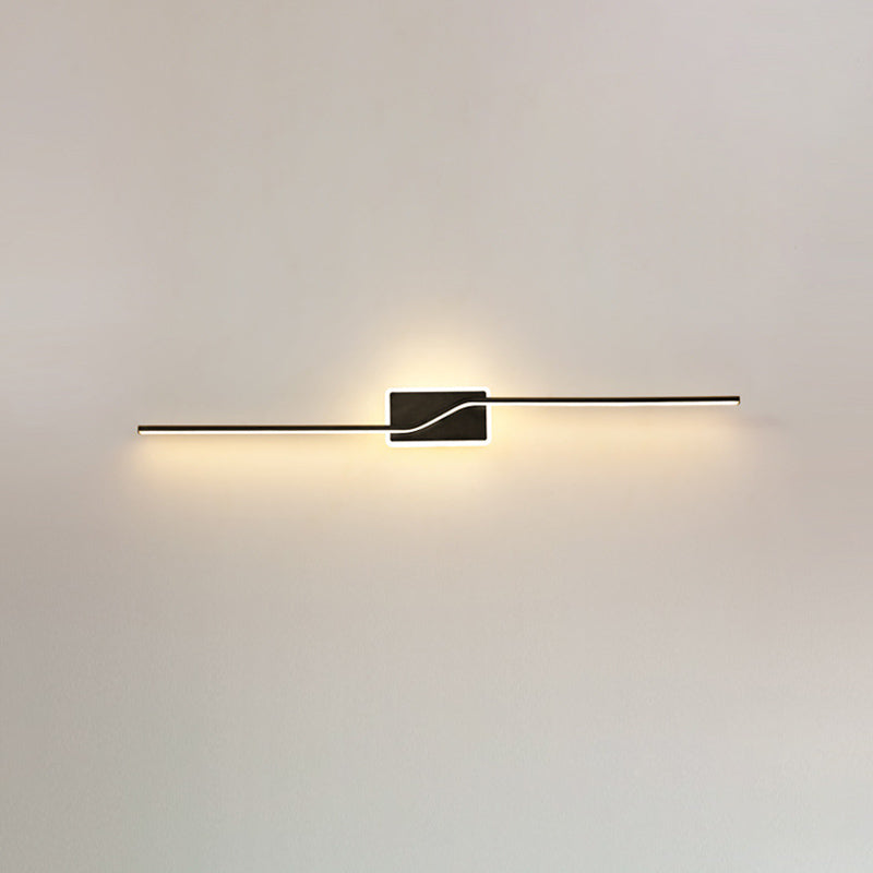 Noordse LED -muurlamp Minimalistische wandbalk Minimalistische wandbalk in gouden afwerking