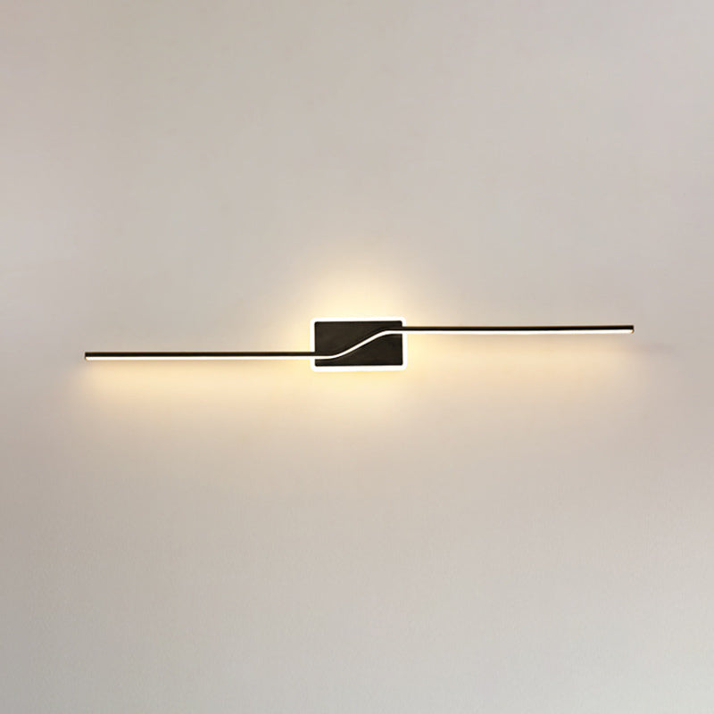 Noordse LED -muurlamp Minimalistische wandbalk Minimalistische wandbalk in gouden afwerking