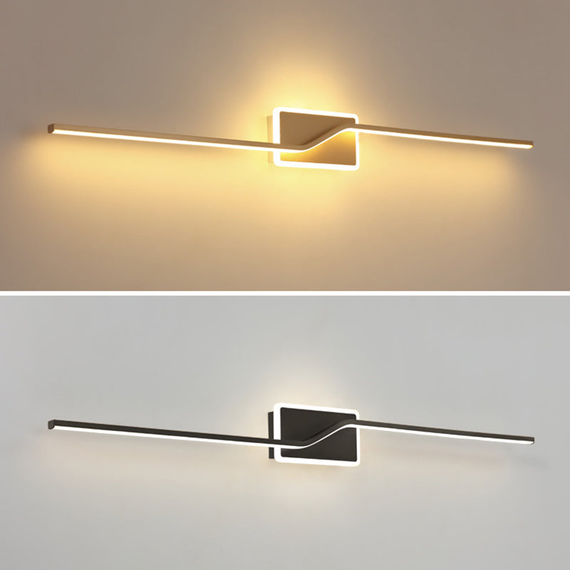 Noordse LED -muurlamp Minimalistische wandbalk Minimalistische wandbalk in gouden afwerking