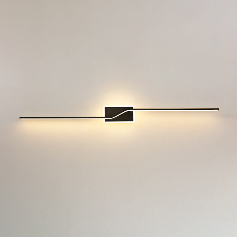 Noordse LED -muurlamp Minimalistische wandbalk Minimalistische wandbalk in gouden afwerking