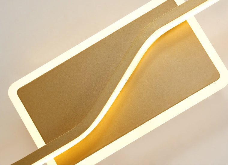 Noordse LED -muurlamp Minimalistische wandbalk Minimalistische wandbalk in gouden afwerking