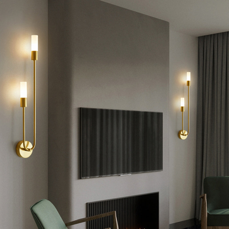 Nordic Minimalist LED Wall Sconce Light 2 Lights Up Lighting Wall Lamp for Bedroom