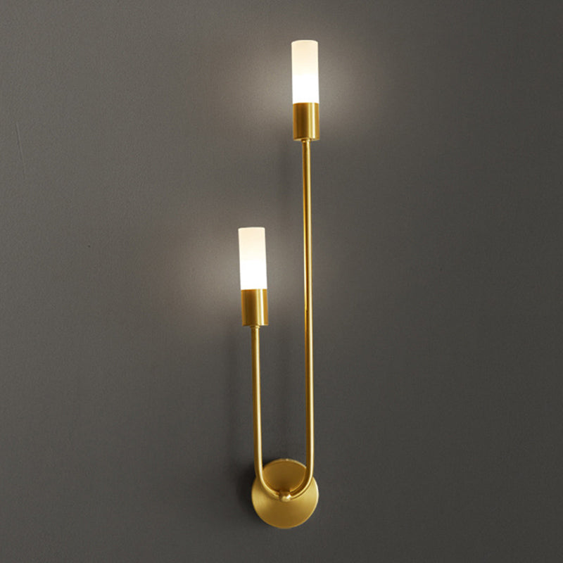Nordic Minimalist LED Wall Sconce Light 2 Lights Up Lighting Wall Lamp for Bedroom