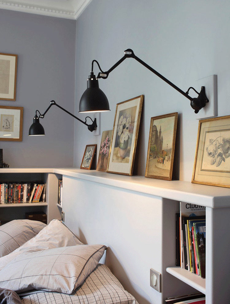 Swing Arm Wall Lamp Industrial Style 1 Light Sconce Light Fixture for Hotel Corridor