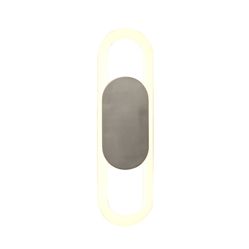 Bedroom Living Room Sconce Lighting Oval Shape Modern LED Wall Mounted Fixture