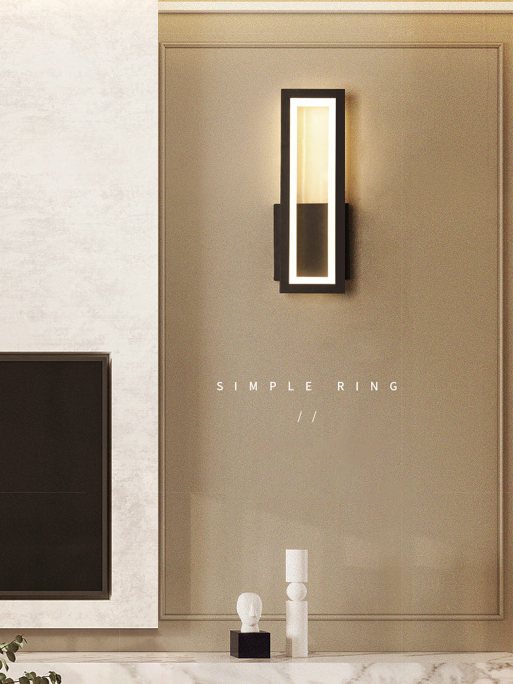 Zeitgenössische Wandleuchte rechteckige Form LED -Wandleuchte Leuchten für Nachtkorridor