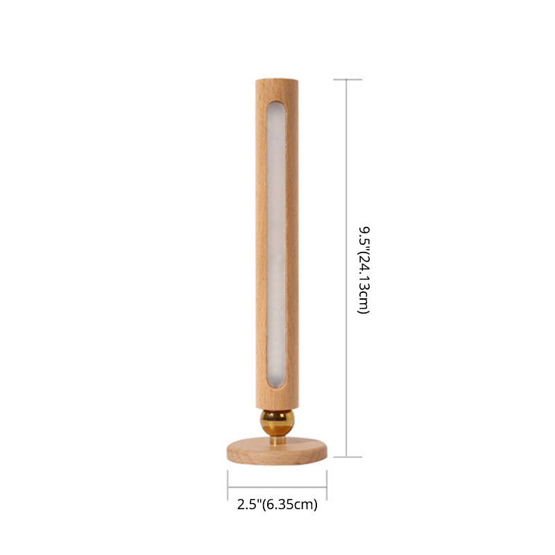Lámpara de pared LED de dormitorio nórdico ángulo de madera ajustable Luz de madera para la cama